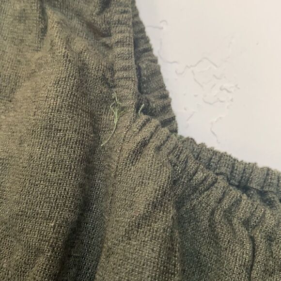 Line & Dot Carmen Cinched Waist Blouse in Olive - Picture 7 of 8